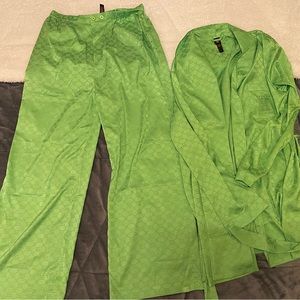 Savage x Fenty Men’s Neon Green Monogram Pajama Set